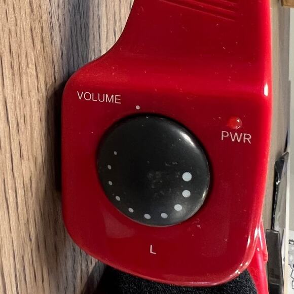 Electro Brand 222 Deluxe AM/FM Headphone Radio Red Retro 80s Works w/ Box Manual - Picture 7 of 16